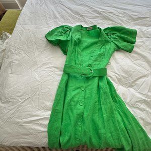 Nicholas Midi Green Dress- Size 2